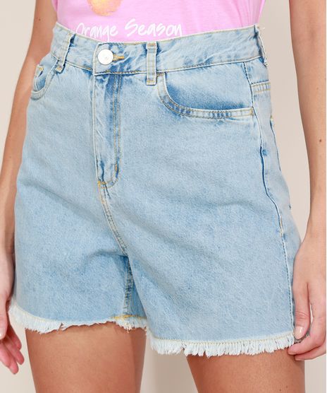 Short-Jeans-Feminino-Mindset-Cintura-Super-Alta-com-Barra-Desfiada-Azul-Claro-9980413-Azul_Claro_1