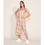 Vestido-Feminino-Mindset-Midi-Estampado-Xadrez-com-Fenda-Alca-Fina-Multicor-9976994-Multicor_1