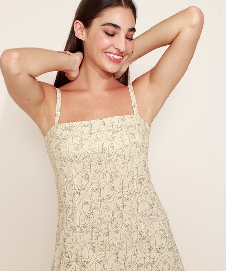 Vestido-Feminino-Mindset-Midi-Estampado-de-Rostos-Artsy-Alca-Fina-Bege-9977038-Bege_1