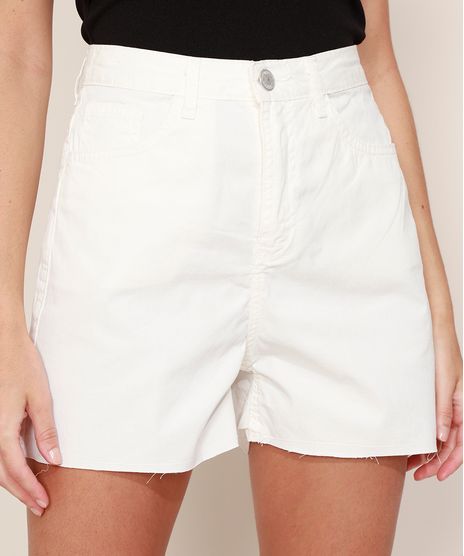 Short-de-Sarja-Feminino-Mindset-Cintura-Super-Alta-com-Barra-a-Fio-Off-White-9980413-Off_White_1