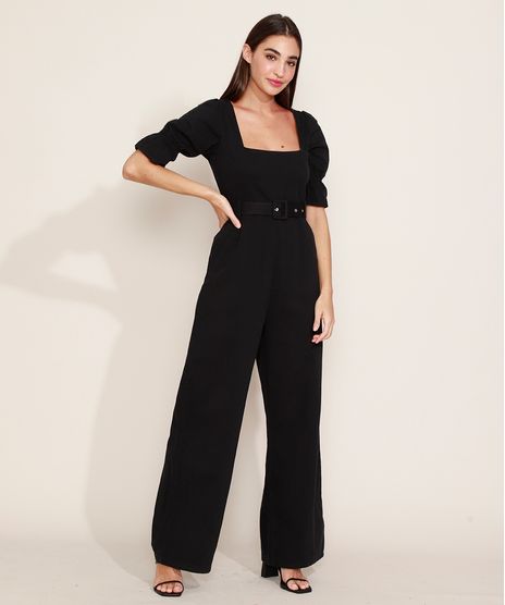 Macacao-de-Sarja-Feminino-Mindset-Pantalona-com-Cinto-Manga-Bufante-Preto-9978888-Preto_1