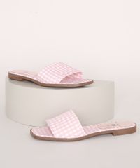Rasteirinha-Slide-Feminina-Mindset-Estampada-Xadrez-Vichy-Rosa-9974102-Rosa_1