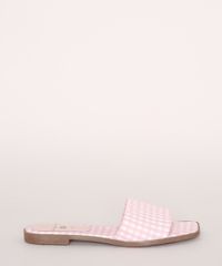 Rasteirinha-Slide-Feminina-Mindset-Estampada-Xadrez-Vichy-Rosa-9974102-Rosa_2