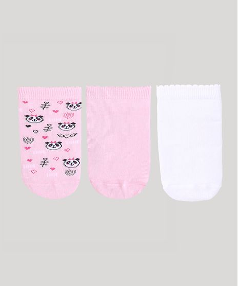 Kit-de-3-Meias-Infantis-Lupo-Cano-Baixo-Rosa-9971796-Rosa_1