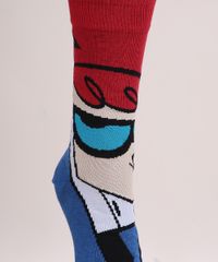 Meia-Masculina-Cano-Alto-Laboratorio-de-Dexter-Estampado-Azul-9970153-Azul_4
