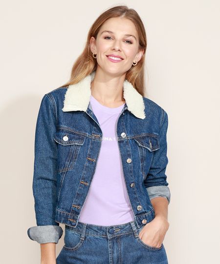 Jaqueta-Jeans-Feminina-Tal-Mae-Tal-Filha-Cropped-com-Pelo-e-Bolsos-Azul-Escuro-9946105-Azul_Escuro_1