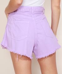 Short-de-Sarja-Feminino-Gode-Cintura-Super-Alta-com-Barra-Desfiada-Lilas-9972349-Lilas_2