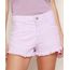 Short-de-Sarja-Feminino-Reto-Cintura-Alta-com-Barra-Desfiada-Lilas-9975160-Lilas_1