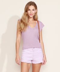 Short-de-Sarja-Feminino-Reto-Cintura-Alta-com-Barra-Desfiada-Lilas-9975160-Lilas_6