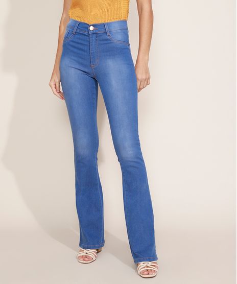 Calca-Jeans-Feminina-Sawary-Boot-Cut-Cintura-Alta-Azul-Medio-9980100-Azul_Medio_1
