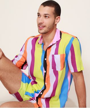 Camisa-Masculina-Feline-Dots-Listras-Manga-Curta-com-Bolso-Multicor-9970231-Multicor_1