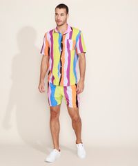 Camisa-Masculina-Feline-Dots-Listras-Manga-Curta-com-Bolso-Multicor-9970231-Multicor_3