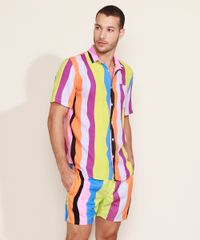Camisa-Masculina-Feline-Dots-Listras-Manga-Curta-com-Bolso-Multicor-9970231-Multicor_6
