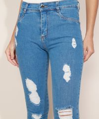 Calca-Jeans-Feminina-Sawary-Super-Skinny-Hot-Cintura-Alta-Destroyed-Azul-Medio-9974659-Azul_Medio_4