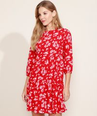 Vestido-Feminino-Tal-Mae-Tal-Filha-Curto-Estampado-Floral-com-Recortes-Manga-3-4-Vermelho-9968572-Vermelho_1