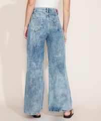 Calca-Jeans-Feminina-Wide-Pantalona-Cintura-Super-Alta-Marmorizada-Destroyed-Azul-Medio-9979014-Azul_Medio_2