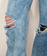 Calca-Jeans-Feminina-Wide-Pantalona-Cintura-Super-Alta-Marmorizada-Destroyed-Azul-Medio-9979014-Azul_Medio_4