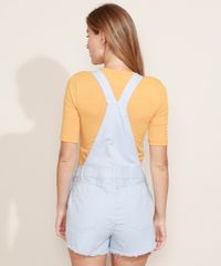 Jardineira-de-Sarja-Feminina-Relaxed-com-Bolsos-e-Barra-Desfiada-Azul-Claro-9968463-Azul_Claro_2