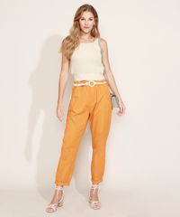 Calca-Feminina-Clochard-Cintura-Alta-com-Cinto-Cordao-Mostarda-9971161-Mostarda_3