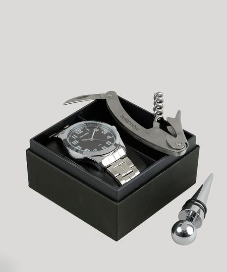 Kit-de-Relogio-Analogico-Mondaine-Masculino----Abridor-de-Vinho---99195G0MVNE1K-Prateado-8904669-Prateado_1 Kit-de-Relogio-Analogico-Mondaine-Masculino----Abridor-de-Vinho---99195G0MVNE1K-Prateado-8904669-Prateado_1