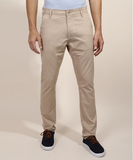 Calca-de-Sarja-Masculina-Chino-Slim-Kaki-8554815-Kaki_1