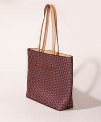 Bolsa-Feminina-Shopper-Grande-Estampada-Geometrica-Marrom-9915805-Marrom_2