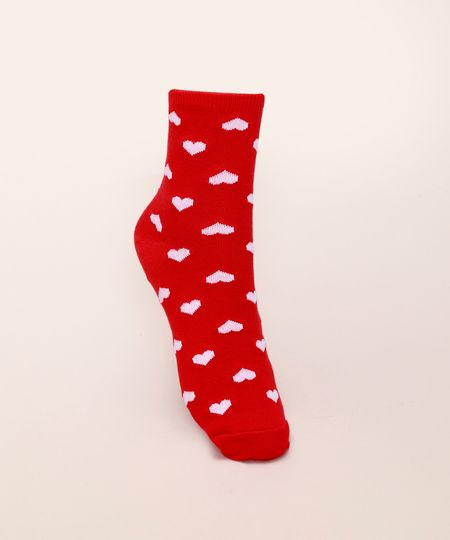Meia-Feminina-Cano-Alto-Estampada-Coracoes-Vermelha-9972130-Vermelho_1