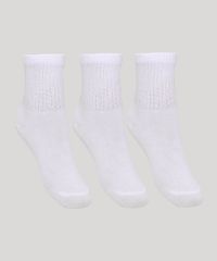 Kit-de-3-Meias-Infantil-Cano-Medio-Lupo-Branco-9981572-Branco_1