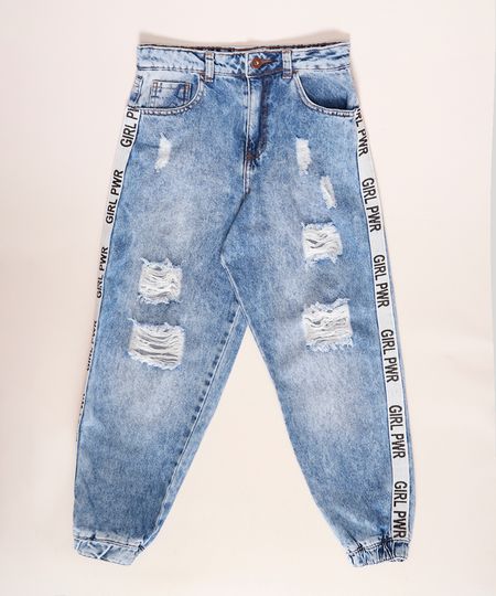 Calca-Jeans-Juvenil-Jogger-Destroyed-Girl-Pwr-Azul-Medio-9966608-Azul_Medio_1 Calca-Jeans-Juvenil-Jogger-Destroyed-Girl-Pwr-Azul-Medio-9966608-Azul_Medio_1