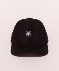 Bone-Feminino-Bordado-de-Coqueiro-Aba-Curva-Preto-9968582-Preto_1
