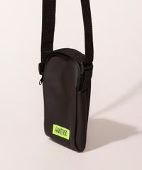 Bolsa-Masculina-Shoulder-Bag-Emborrachada-com-Ziper-Preta-9973356-Preto_4