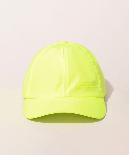 Bone-Infantil--Good-Vibes-Only--Aba-Curva-Amarelo-Neon-9975027-Amarelo_Neon_1