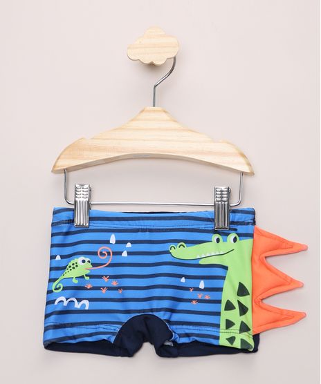 Sunga-Infantil-Boxer-Dinossauro-com-Aplicacao-Protecao-UV50--Azul-9964874-Azul_1