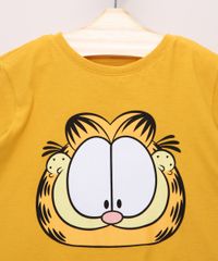 Camiseta-Infantil-Garfield-Manga-Curta-Amarela-9971553-Amarelo_2