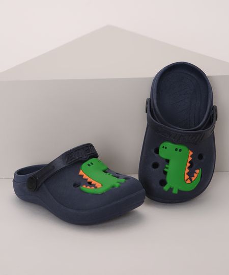 Babuche-Infantil-LueLua-Dinossauro-Azul-Marinho-9974383-Azul_Marinho_1