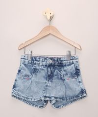Short-Saia-Jeans-Infantil-Marmorizado-com-Bolsos-Azul-Claro-9965690-Azul_Claro_1