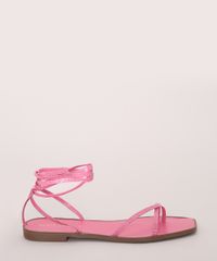 Rasteirinha-Feminina-Oneself-Croco-de-Amarrar-Pink-9968496-Pink_2