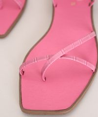 Rasteirinha-Feminina-Oneself-Croco-de-Amarrar-Pink-9968496-Pink_3