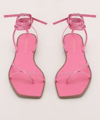 Rasteirinha-Feminina-Oneself-Croco-de-Amarrar-Pink-9968496-Pink_5