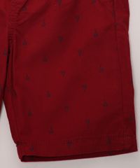Bermuda-de-Sarja-Infantil-Estampada-Geometrica-com-Bolsos-e-Cordao-Vinho-9970930-Vinho_4