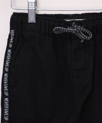 Calca-de-Sarja-Infantil-Jogger-com-Listra-Lateral-Preta-9968889-Preto_3