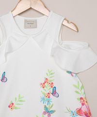 Vestido-Infantil-Curto-Texturizado-Estampado-de-Flores-com-Babado-Sem-Manga-Off-White-9966499-Off_White_3