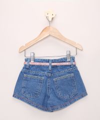 Short-Jeans-Infantil-com-Bordado-de-Margaridas-e-Cinto-Azul-Medio-9965682-Azul_Medio_2