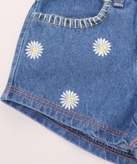 Short-Jeans-Infantil-com-Bordado-de-Margaridas-e-Cinto-Azul-Medio-9965682-Azul_Medio_4