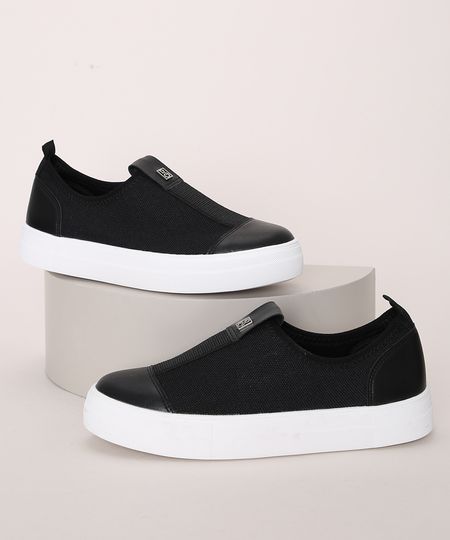 Tenis-Feminino-Bebece-Knit-Preto-9971189-Preto_1 Tenis-Feminino-Bebece-Knit-Preto-9971189-Preto_1