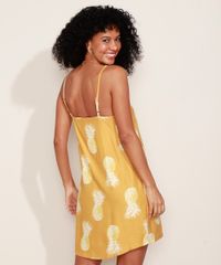 Vestido-Feminino-Curto-Halter-Neck-Estampado-de-Abacaxi-Alca-Fina-Amarelo-9968795-Amarelo_2