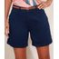 Bermuda-de-Sarja-Feminina-Cintura-Alta-Alfaiatada-com-Cinto-Azul-Marinho-9967355-Azul_Marinho_1