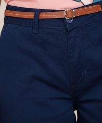 Bermuda-de-Sarja-Feminina-Cintura-Alta-Alfaiatada-com-Cinto-Azul-Marinho-9967355-Azul_Marinho_4