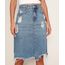 Saia-Jeans-Feminina-Midi-Marmorizada-Destroyed-com-Fendas-Azul-Medio-9975151-Azul_Medio_1