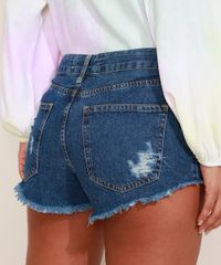 Short-Jeans-Feminino-Reto-Cintura-Alta-Lateral-Curta-Destroyed-Azul-Escuro-9975158-Azul_Escuro_2